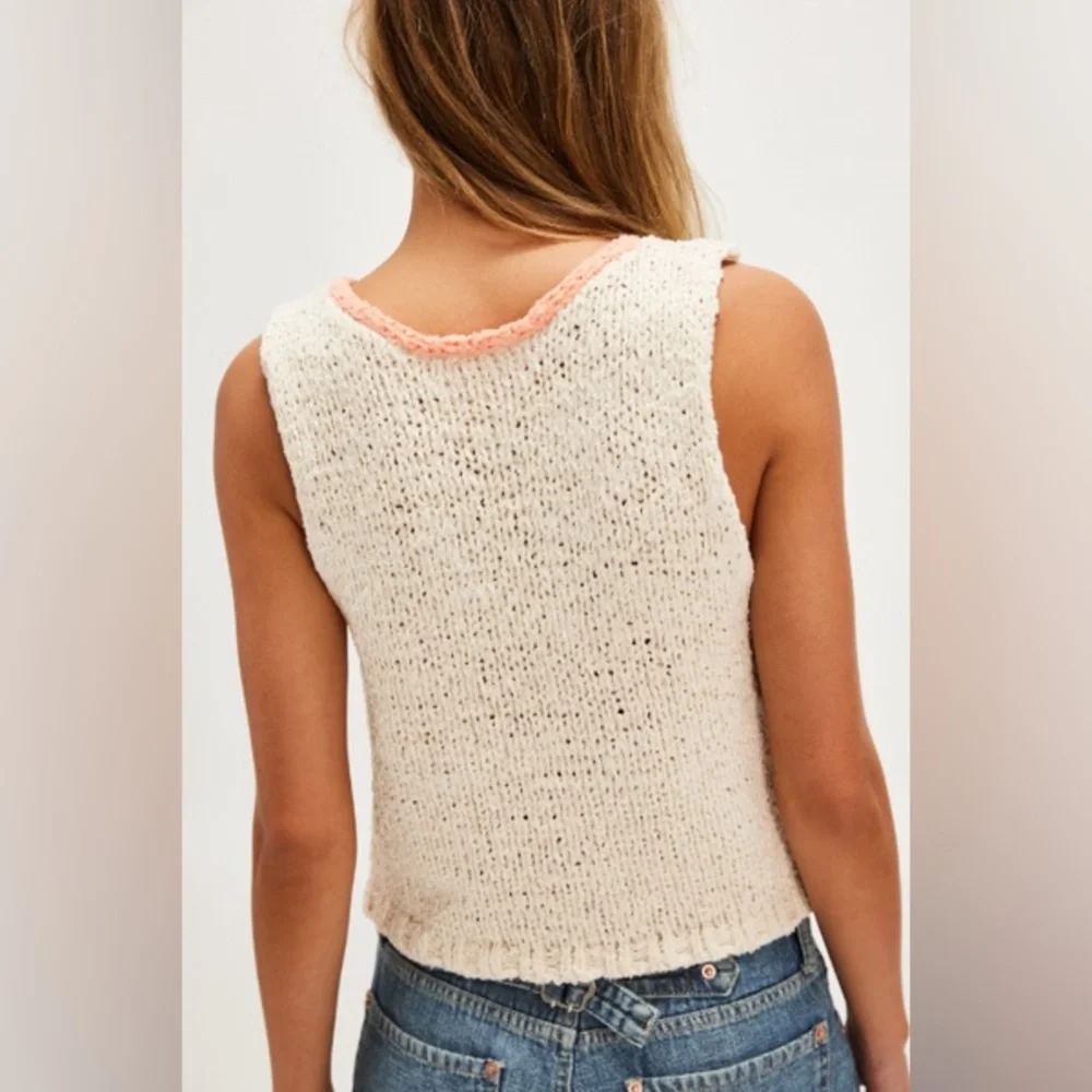 Free People Sicilly Shell Sweater‎ Ivory Various Sizes NWT MSRP $88